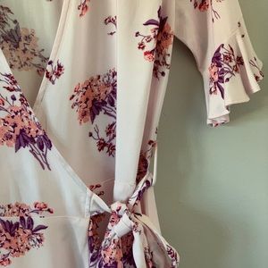 Xs summer floral wrap dress